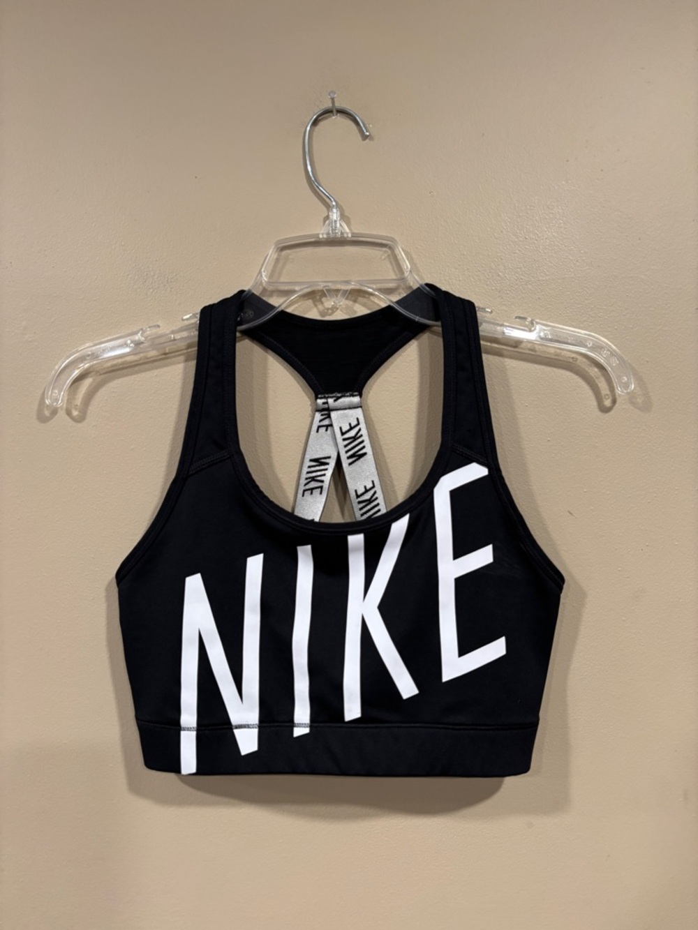 Nike Sports Bra Women’s Dri Fit Racerback Black Size M
